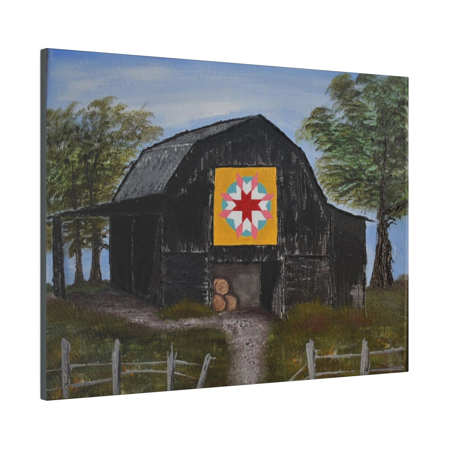 Barn Quilt, Matte Canvas, Stretched, 0.75"