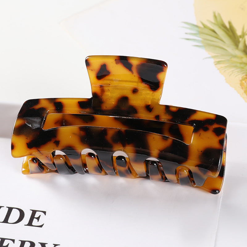Marbled Rectangle Claw Clip