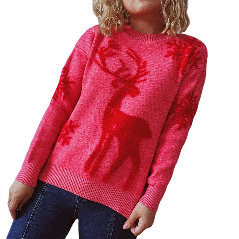 Christmas Reindeer Snowflake Winter Sweater