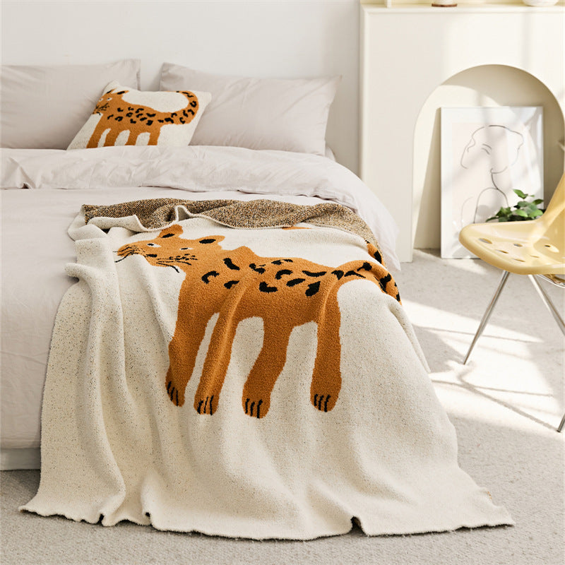 Whimsy Spotted Leopard Blanket