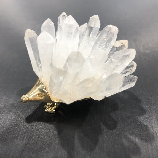 White Crystal Hedgehog Paperweight