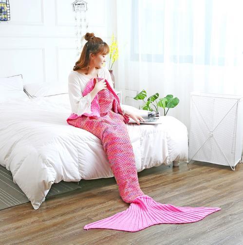 Magical Mermaid Tail Blanket