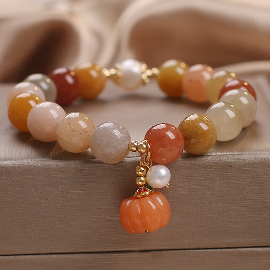 Fall Dreams Pumpkin Charm Bracelet