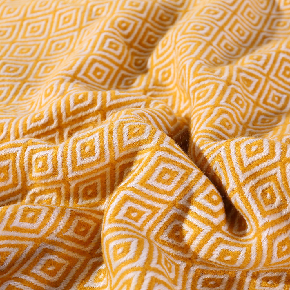 Woven Diamond Throw Blanket