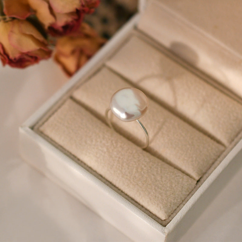 Round Pearl Ring