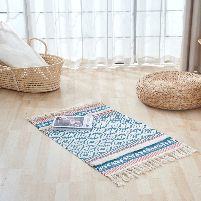 Boho Tufted Tassel Rug