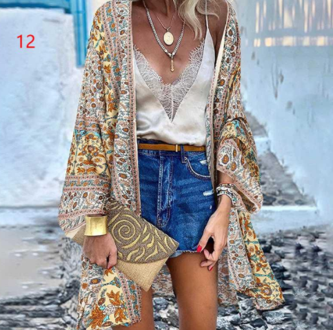 Floral Silk Kimono