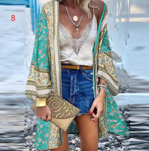 Floral Silk Kimono