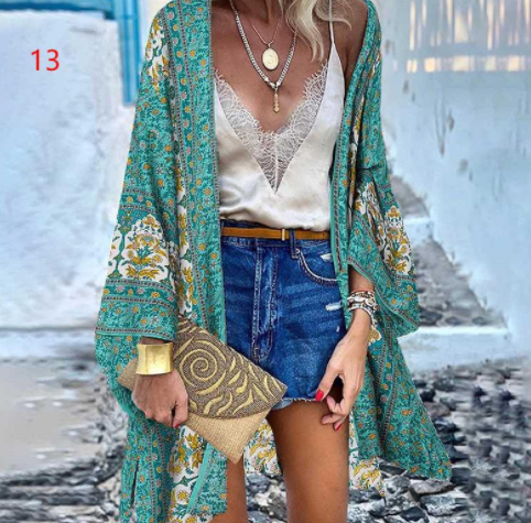 Floral Silk Kimono